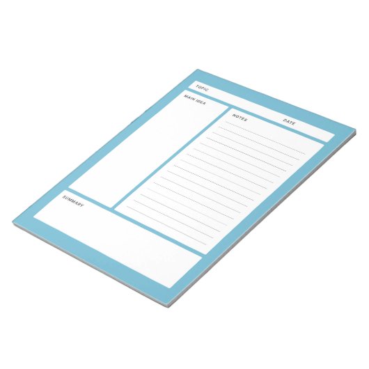 Cornell Notes (regel) Notitieblok (Schuin)