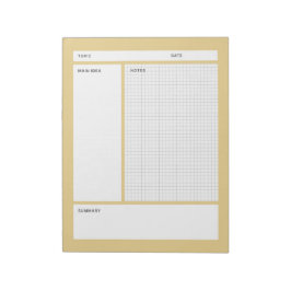 Cornell notities (grafiek) notitieblok