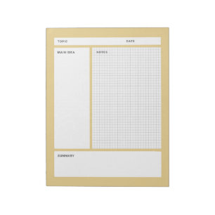 Cornell notities (grafiek) notitieblok