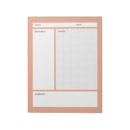 Cornell notities (grafiek) notitieblok