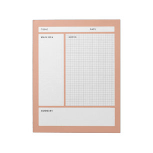 Cornell notities (grafiek) notitieblok