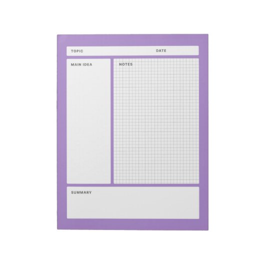 Cornell notities (grafiek) notitieblok (Gedraaid)