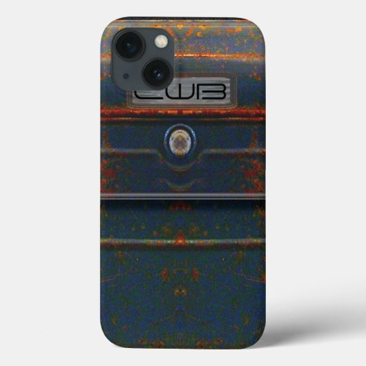 Cornell Rugged Roest Monogram Case-Mate iPhone Case (Achterkant)