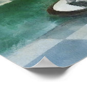 Corner Barber Two Chairs Poster (Hoek)