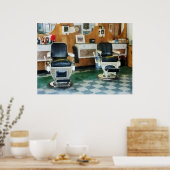 Corner Barber Two Chairs Poster (Keuken)