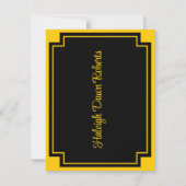 Corner Block Black & Gold Afstuderen Kaart (Achterkant)