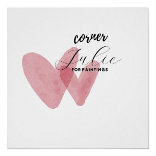 Corner Julie – Elegant Hart Kunstprint Perfect Poster