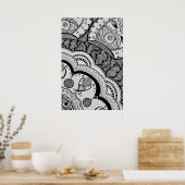 Corner Mandala. Poster (Keuken)