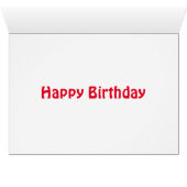 Cornet Valves Birthday Kaart (Binenzijde Horizontaal (Onderkant))