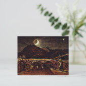 Cornfield in het monlicht van Palmer Samuel Briefkaart (Staand voorkant)