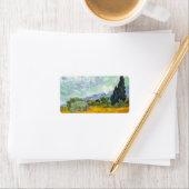 Cornfield met Cyprus door Vincent van Gogh Etiket (Insitu)