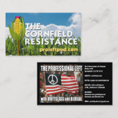 Cornfield Resistance - Website Kaarten Visitekaartje (Voorkant / Achterkant)