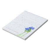 Cornflower Bachelor Buttonnen Flowers Blue Lined Notitieblok (Gedraaid)