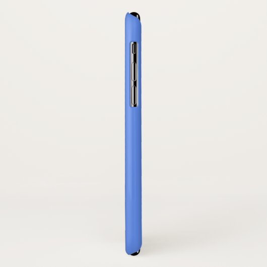 CORNFLOWER BLAUW Vaste achtergrond iPhone X Hoesje (Achterkant/links)