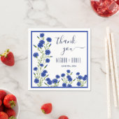 Cornflower Blue Botanical Wedding Servet (Insitu)
