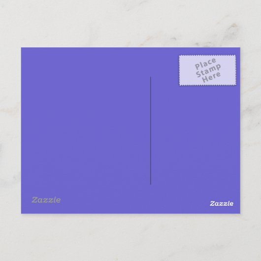 Cornflower Blue Briefkaart (Achterkant)