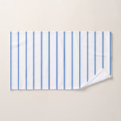 Cornflower blue Decoratief strips patroon Bad Handdoek (Handdoek)
