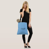 Cornflower Blue Draagtas (Op model)