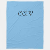 Cornflower Blue Fleece Deken (Voorkant)