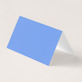 Cornflower Blue Folded Visitekaartje (Achterkant)
