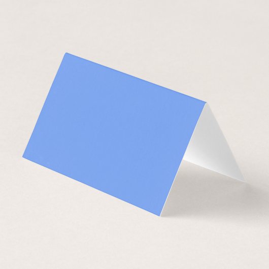 Cornflower Blue Folded Visitekaartje (Voorkant)
