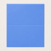 Cornflower Blue Folded Visitekaartje (Buitenkant ongevouwen)