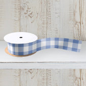 Cornflower Blue Gingham Check Pset Patroon Lint