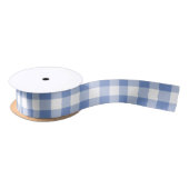Cornflower Blue Gingham Check Pset Patroon Lint (Spoel)