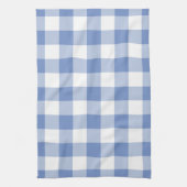 Cornflower Blue Gingham Check Pset Patroon Theedoek (Verticaal)