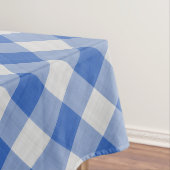 Cornflower Blue Gingham Pset Checkered Pattern Tafelkleed (Voorbeeld)
