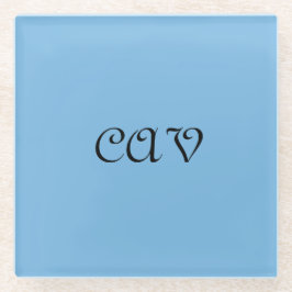 Cornflower Blue Glazen Onderzetter