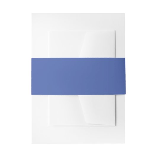 Cornflower Blue Invitation Belly Band Uitnodigingen Wikkel (Voorkant Voorbeeld)