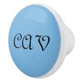 Cornflower Blue Keramische Knop (Rechts)