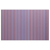 Cornflower Blue, maroon en witte lijnen Stof (Yard (91,4 cm))