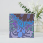 Cornflower Blue Mod Kaart (Staand voorkant)