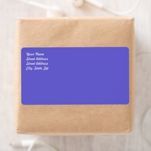 Cornflower Blue Shipping Label (Insitu)