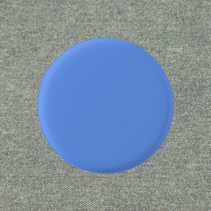 Cornflower Blue Solid Color Ronde Button 3,2 Cm