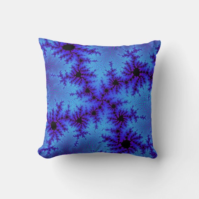 Cornflower Blue Speckle Kussen (Voorkant)