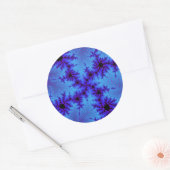 Cornflower Blue Speckle Ronde Sticker (Envelop)