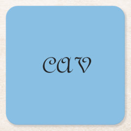 Cornflower Blue Vierkante Kartonnen Onderzetter