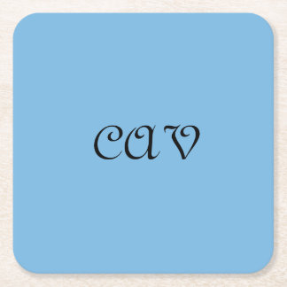 Cornflower Blue Vierkante Kartonnen Onderzetter