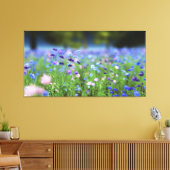 Cornflower Blue Wrapped Canvas (Insitu (Woonkamer))