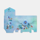 Cornflower Blues in Waterverf Bedankdoosjes (Uitgevouwen)