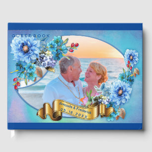 Cornflower Blues in Waterverf Gastenboek