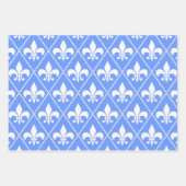 Cornflower Fleur de Lis Inpakpapier Vel (Voorkant)