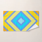 Cornflower harmonieux couleurs Angled Line Art (Serviette à main)