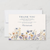 Cornflower Meadow Bridal Shower Bedankkaart (Voorkant)