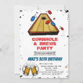 Cornhole and beer party invitation (Devant)