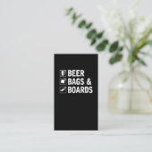 Cornhole Bag en Beer Drink Corn Player Visitekaartje (Staand voorkant)