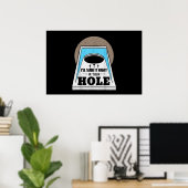 Cornhole Bean Bag Toss Game Play Backyard Hole Poster (Thuiskantoor)